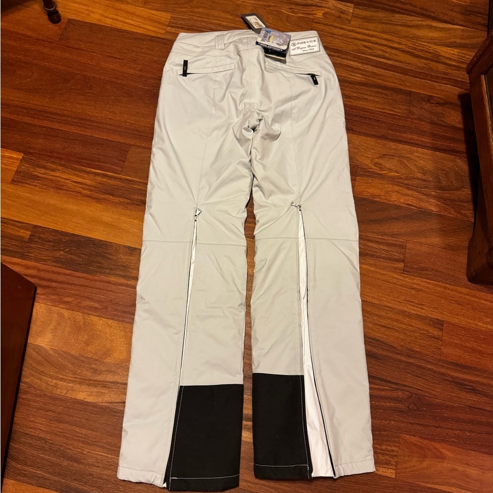 Bogner Women's Light Gray Pants with Black Accents